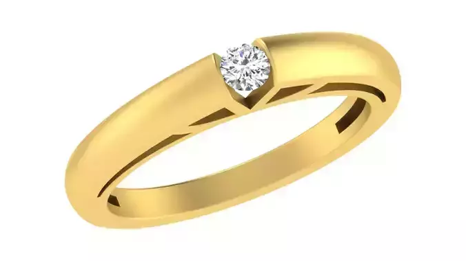 Women Engagement Band Ring 3dm STL OBJ FBX Renders Details 3D print model