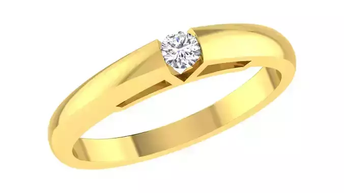 Women Engagement Band Ring 3dm STL OBJ FBX Renders Details 3D print model