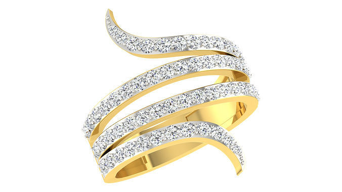 Women Wedding Band Ring 3dm STL OBJ FBX Renders Details 3D print model