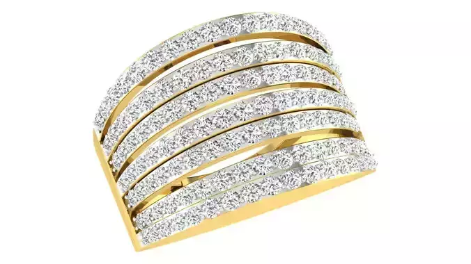 Women Wedding Band Ring 3dm STL OBJ FBX Renders Details
