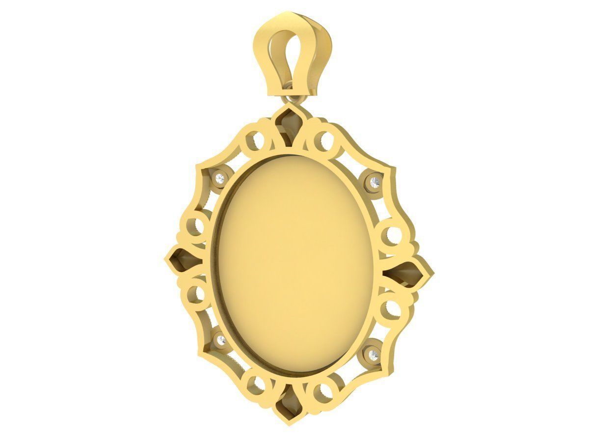 virgin mary pendant 3621 3D print model_6