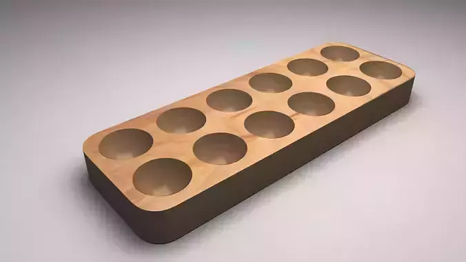 SUNGKA wooden egg tray with six holes