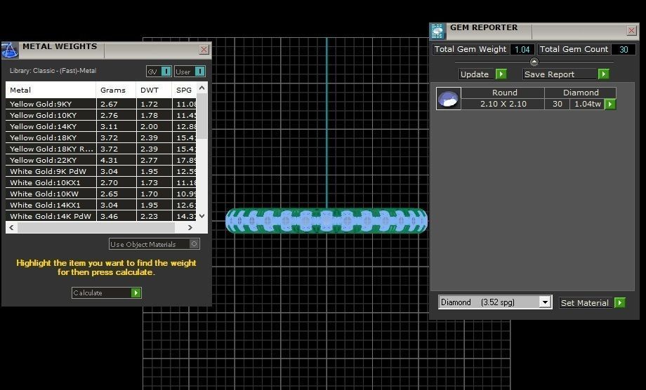  Round Diamond Full Eternity Wedding Band Ring  3D print model_21