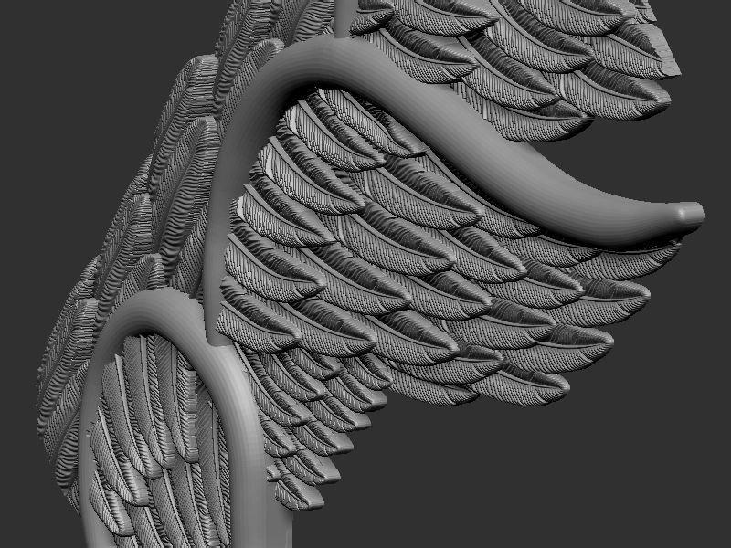 Wings for Angel 3d print model and CNC 3D model 3D printable | CGTrader