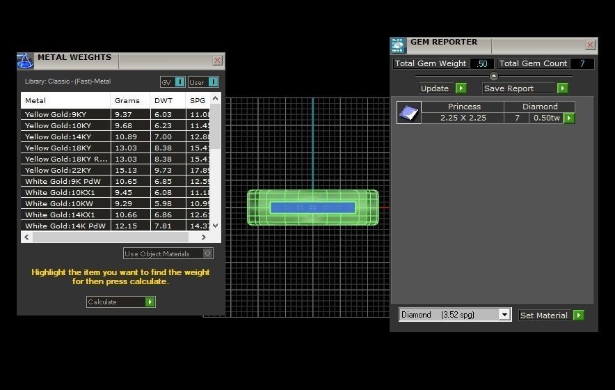 Half Eternity Diamond Band Ring 3dm STL OBJ FBX Renders Details 3D print model_21