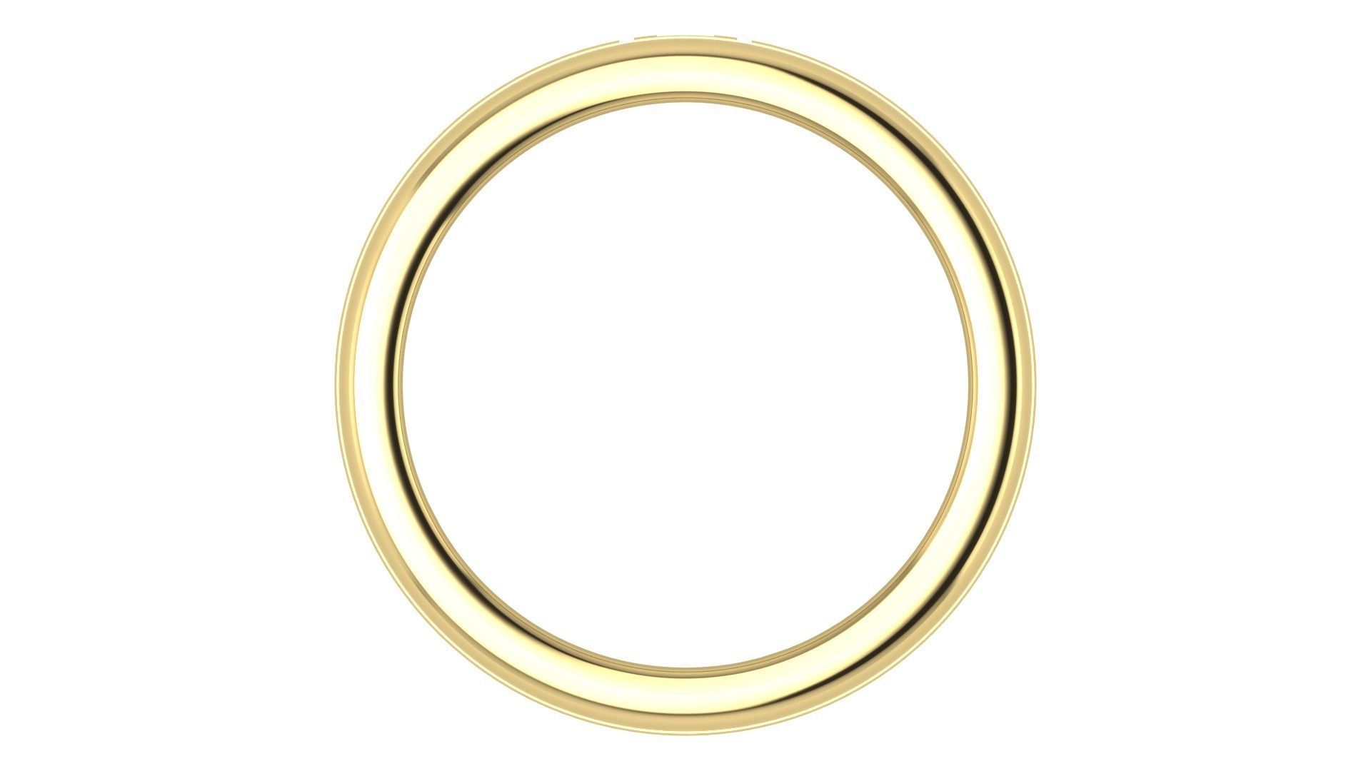 Plain Wedding Band Ring 3dm STL OBJ FBX Renders Details 3D print model_8