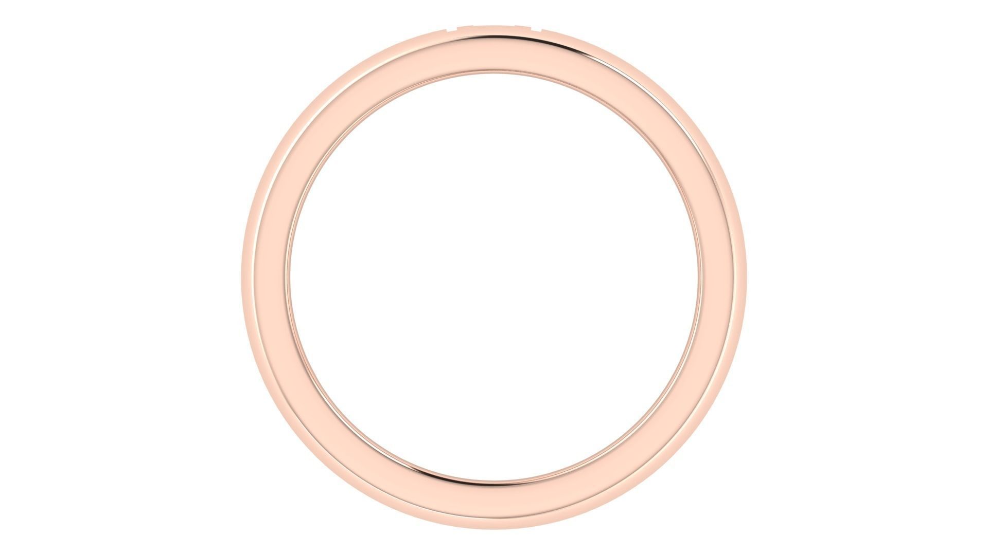 Plain Wedding Band Ring 3dm STL OBJ FBX Renders Details 3D print model_6