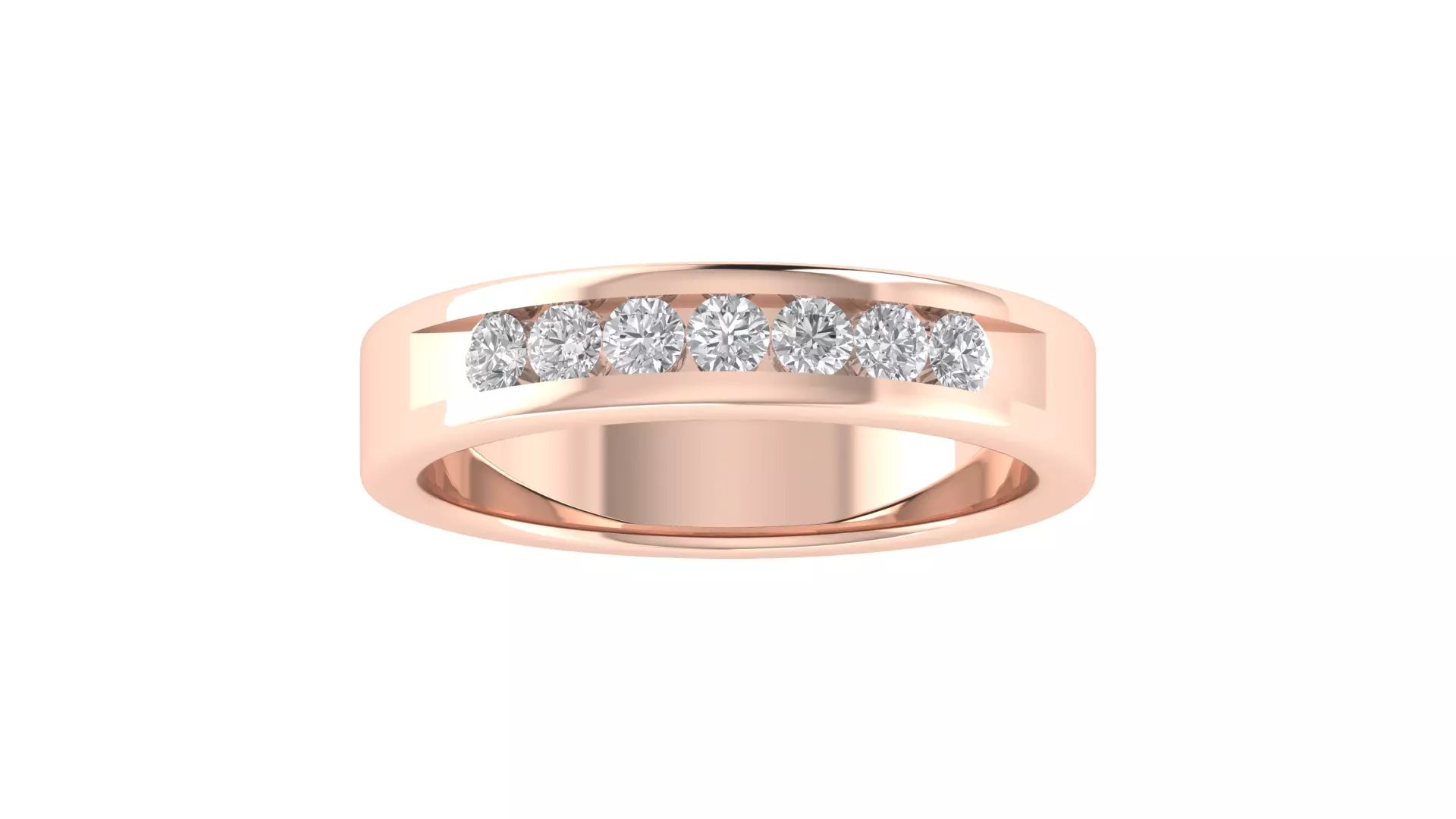 Eternity Band Ring 3dm STL OBJ FBX Renders Details 3D print model_0