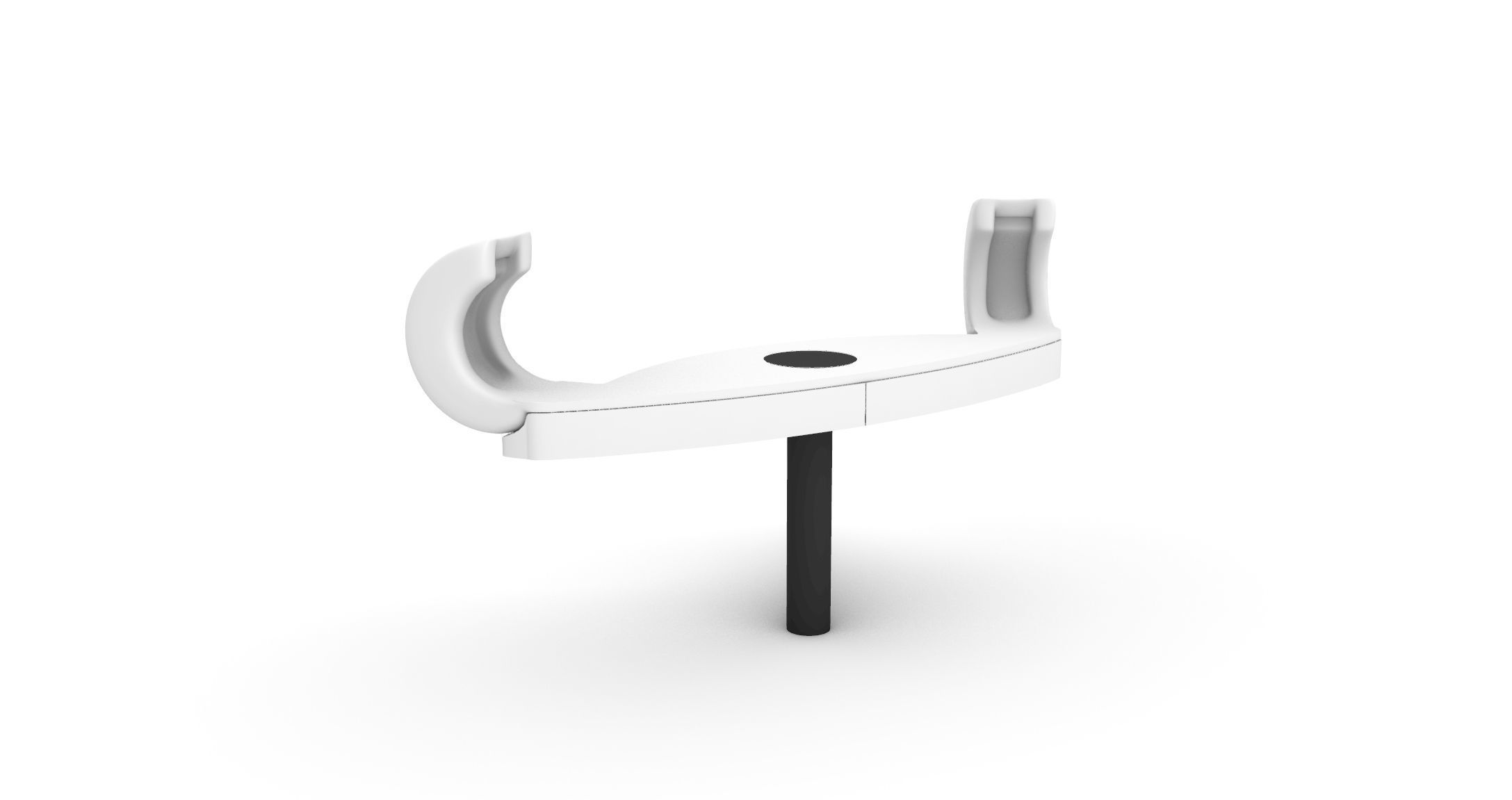 Clamp spare part Violin KUN shoulder rest 3D print model_1