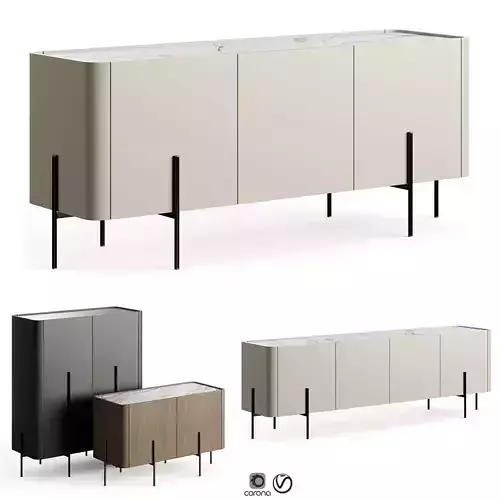 Liu Jo Caillou Low Cupboard 3D model