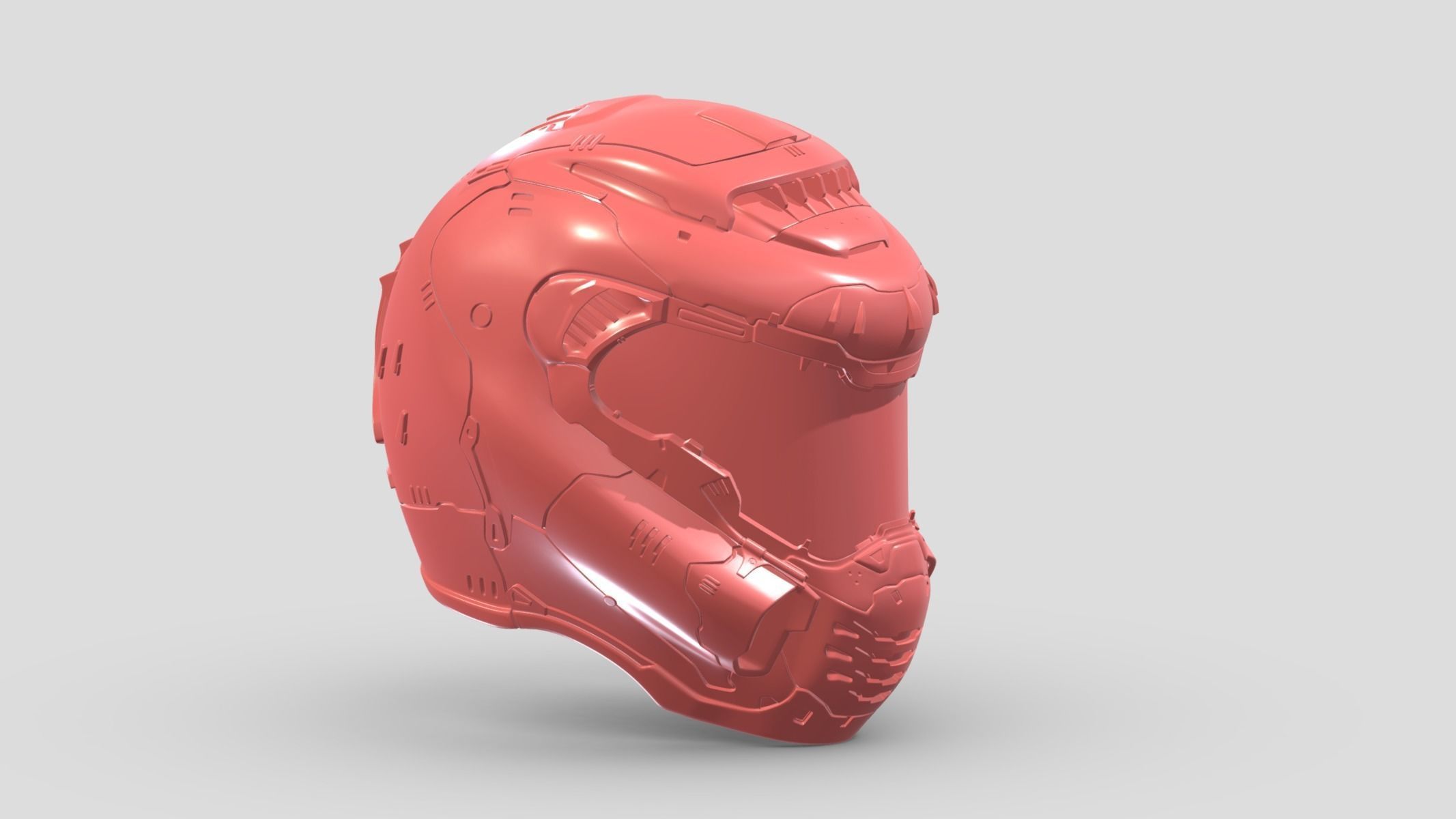 Doom Eternal Slayer Helmet 3D print model_2