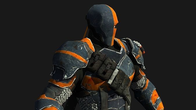 Deathstroke  RIGGED FOR GAMES ENGINE  Unreal engine   Unity  Low-poly 3D model