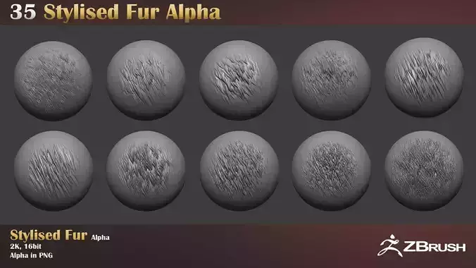 Stylized Fur Alpha Texture