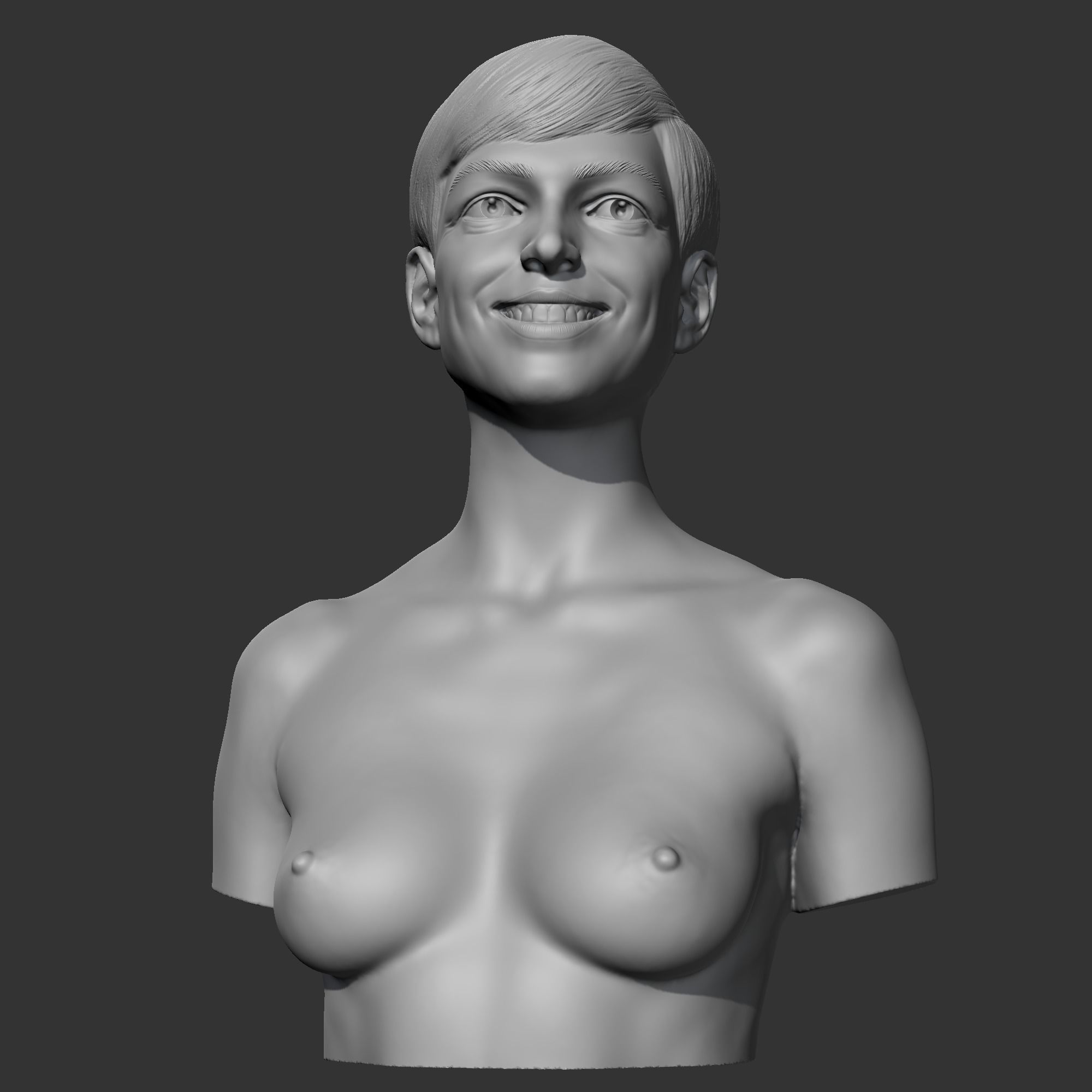 Anne Hathaway 3D print model 3D print model_2