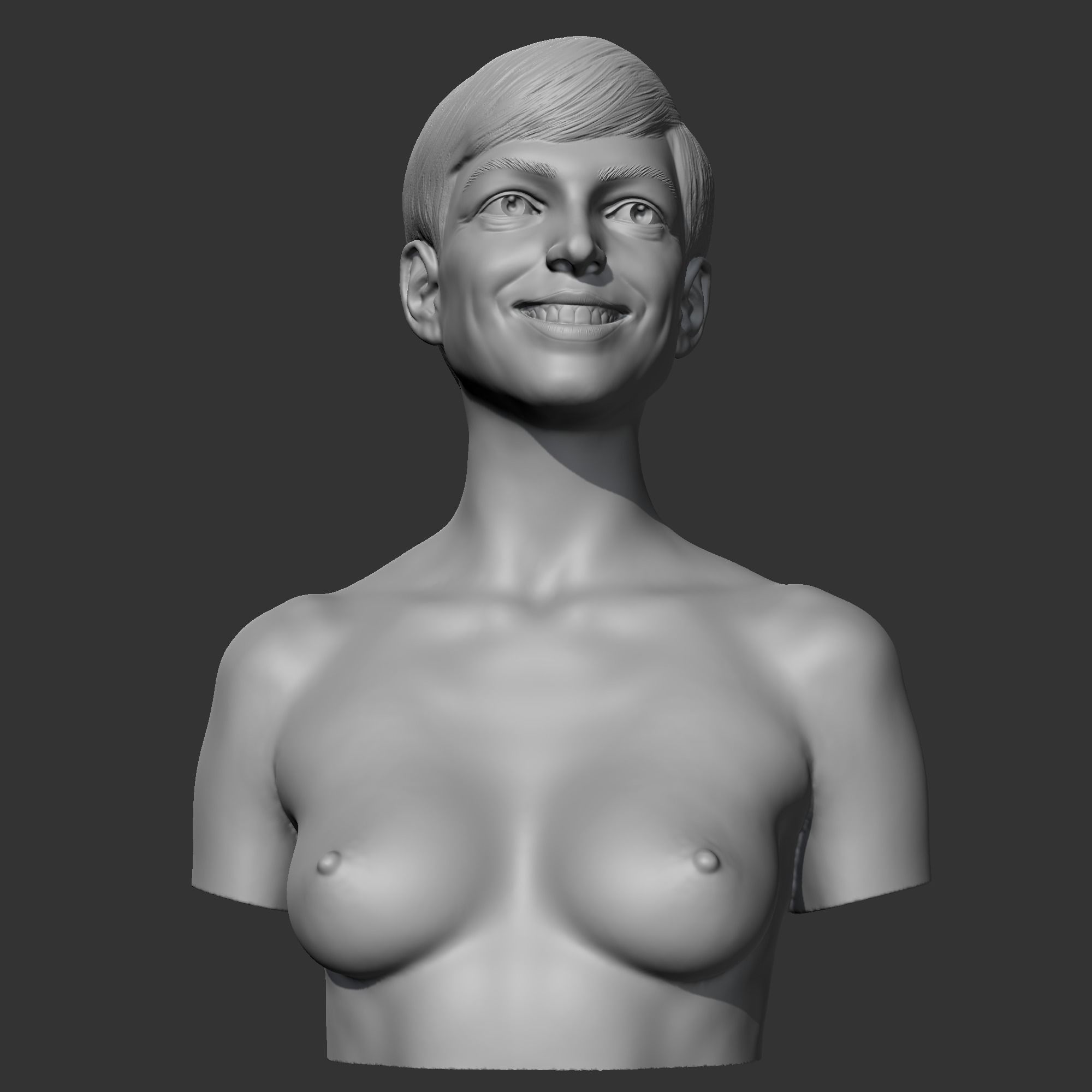 Anne Hathaway 3D print model 3D print model_1