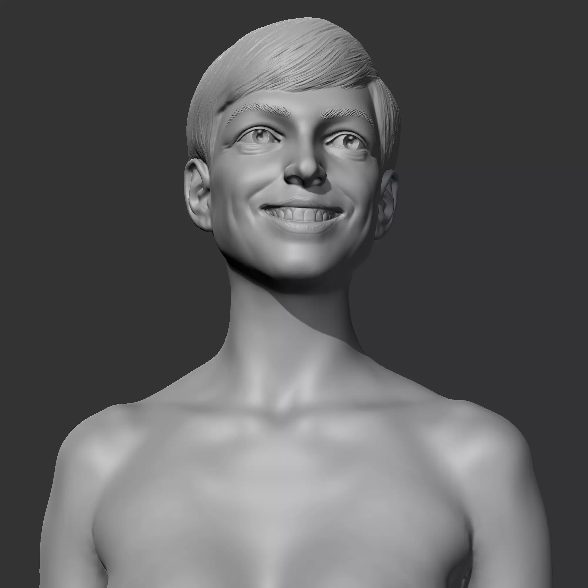 Anne Hathaway 3D print model 3D print model_0