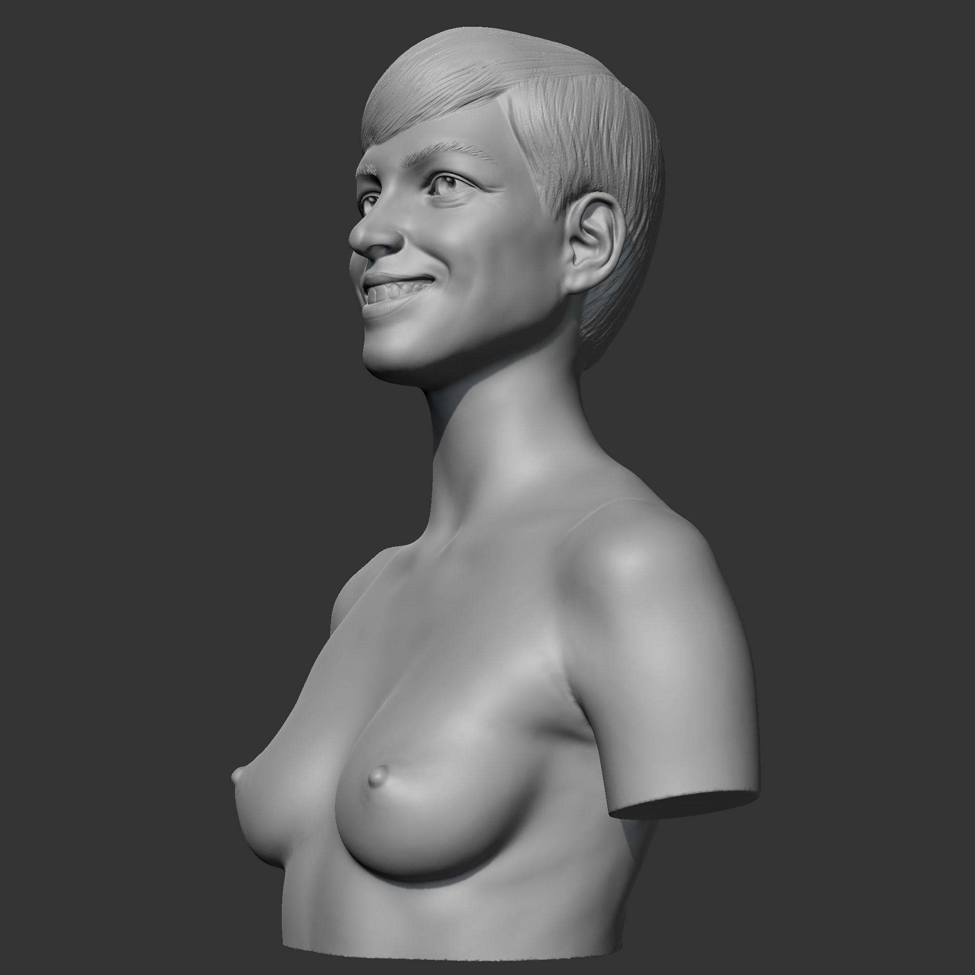 Anne Hathaway 3D print model 3D print model_4