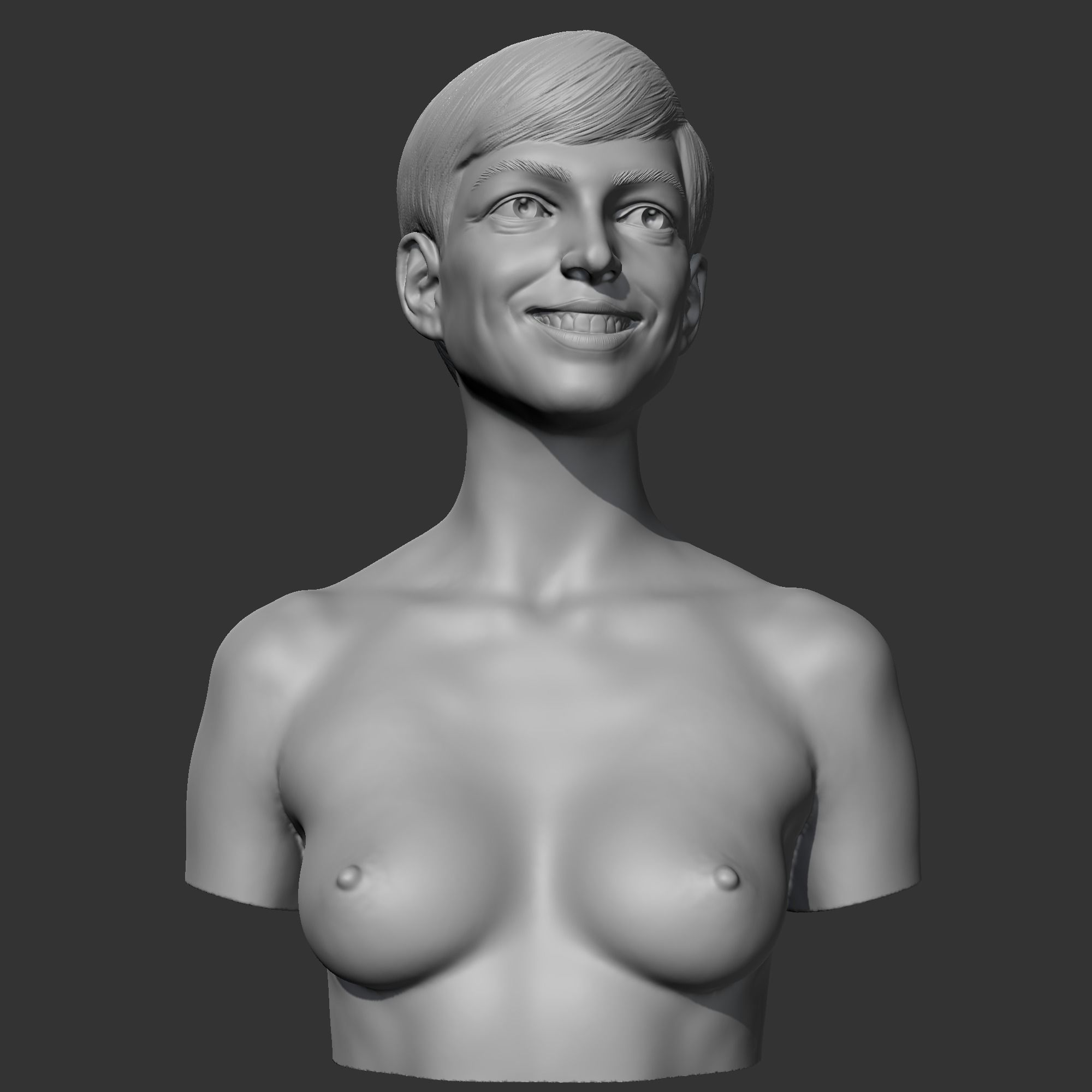 Anne Hathaway 3D print model 3D print model_9