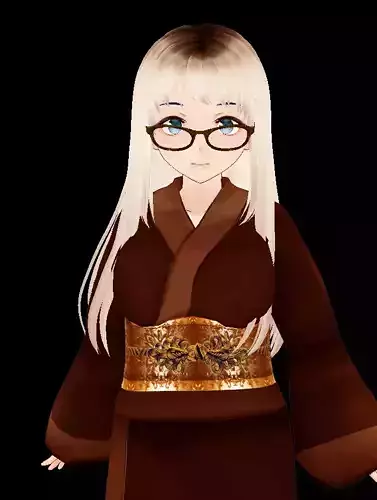 Hot for Teacher vroid Low-poly 3D model