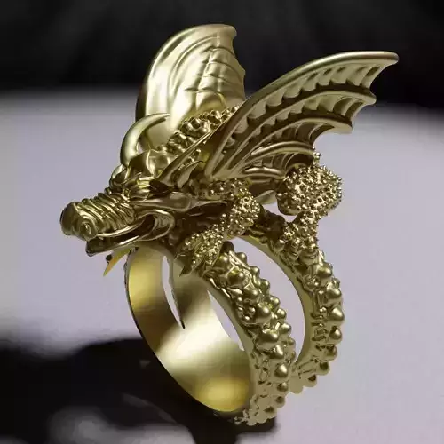 Dragon Ring - The Sorcerers Apprentice 3D print model