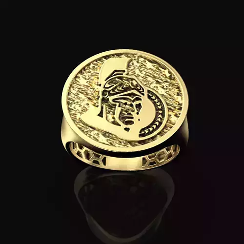 Ottawa Senators signet rings 3dm stl hockey gifts
