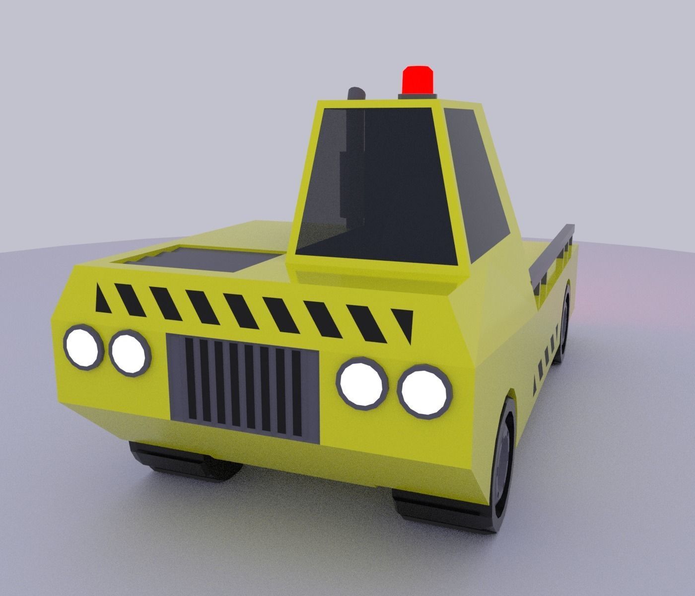 Low poly vehicles and props Free low-poly 3D model_9