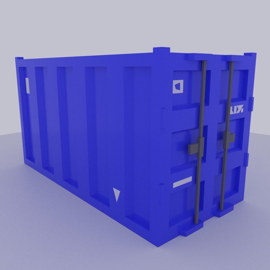 Low poly vehicles and props Free low-poly 3D model_12