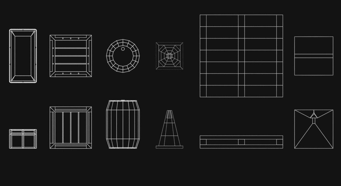 Low poly vehicles and props Free low-poly 3D model_18