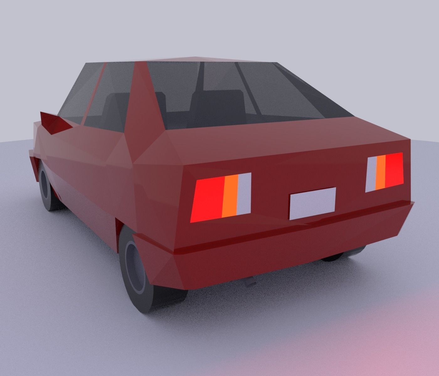 Low poly vehicles and props Free low-poly 3D model_4