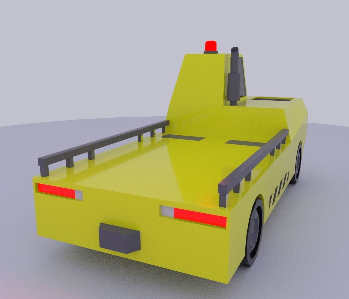 Low poly vehicles and props Free low-poly 3D model_10