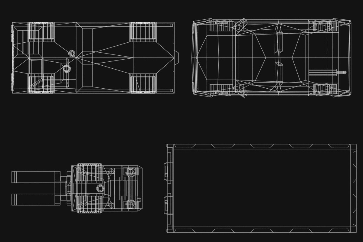 Low poly vehicles and props Free low-poly 3D model_21