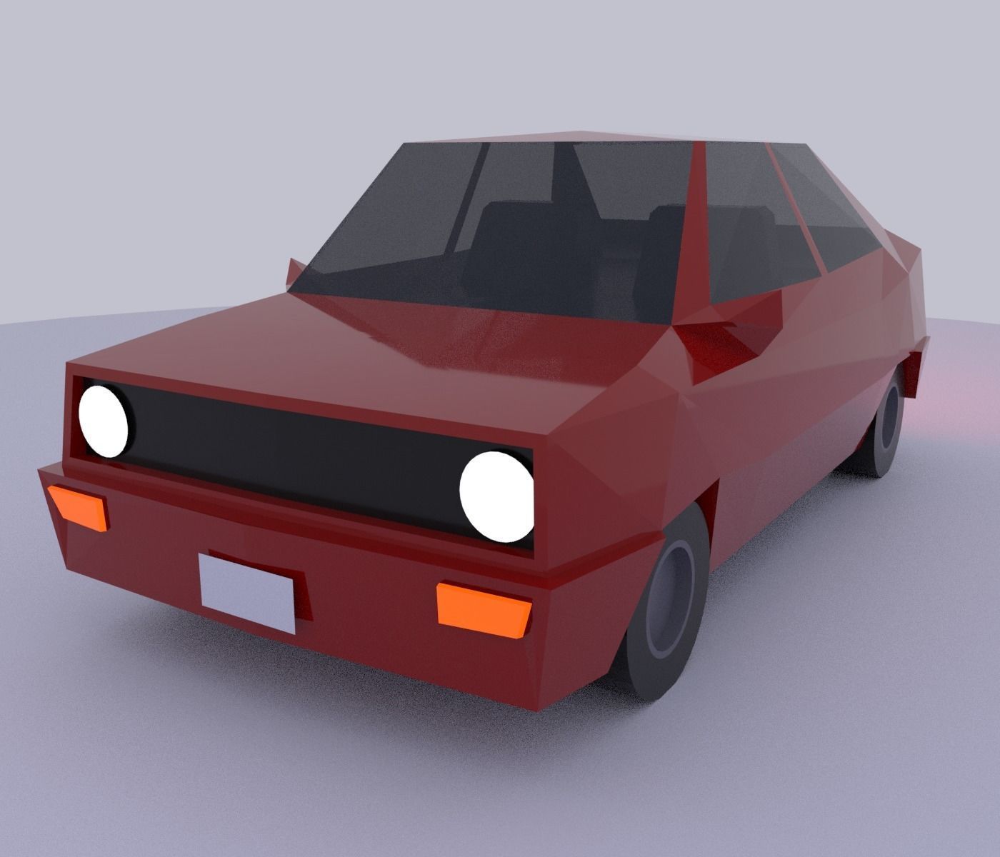 Low poly vehicles and props Free low-poly 3D model_3