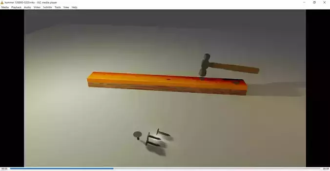 hammer nail wood animation