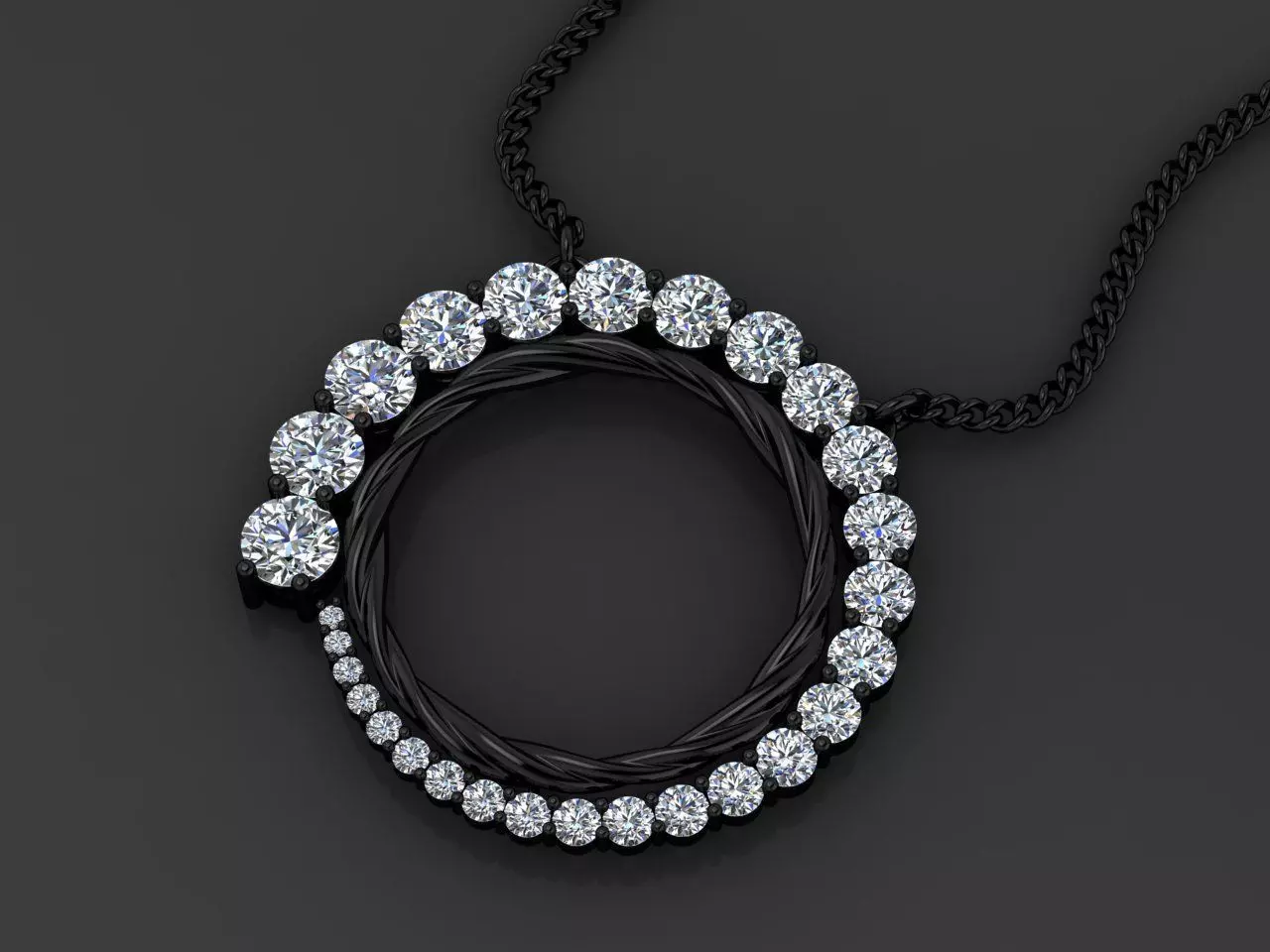 Black Hole Pendant 3D print model