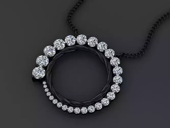 Black Hole Pendant 3D print model