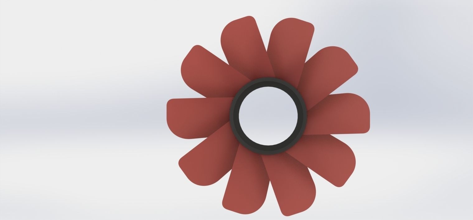 custom cpu fan 1 3D model 3D printable | CGTrader