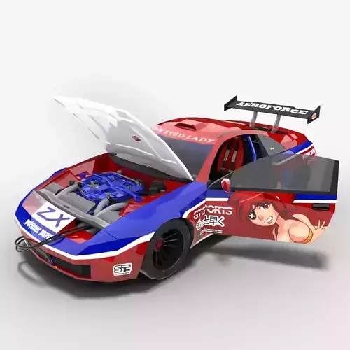 Drift Machine Low-poly 3D model