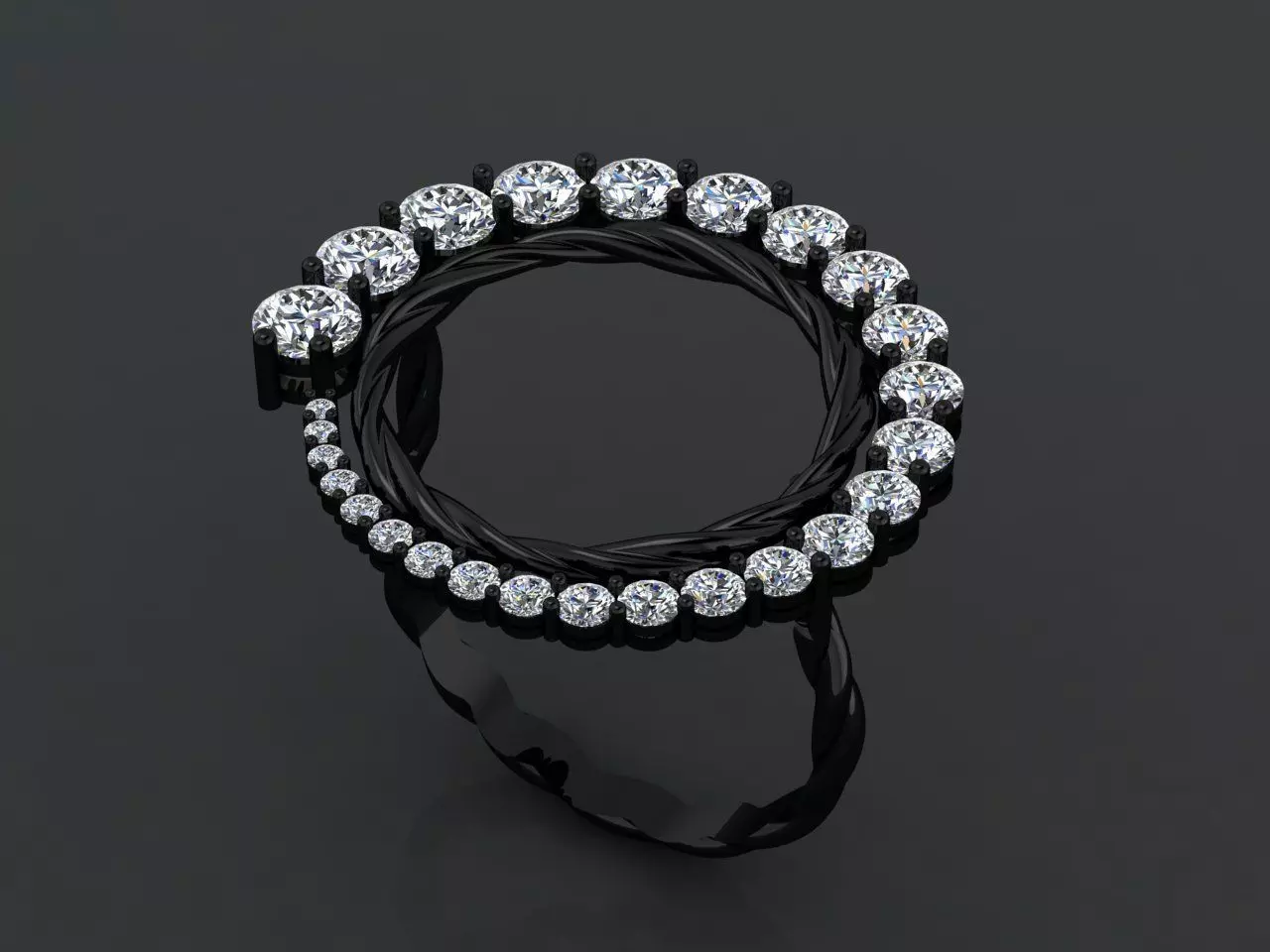 Black Hole Ring 3D print model_0