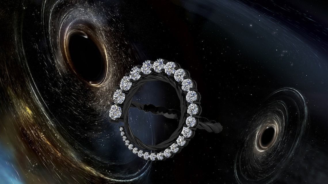 Black Hole Ring 3D print model_4