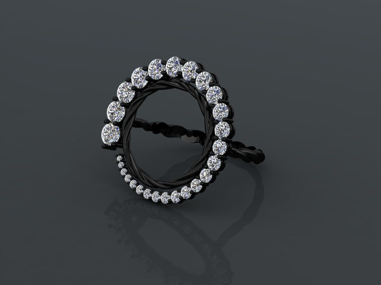 Black Hole Ring 3D print model_2
