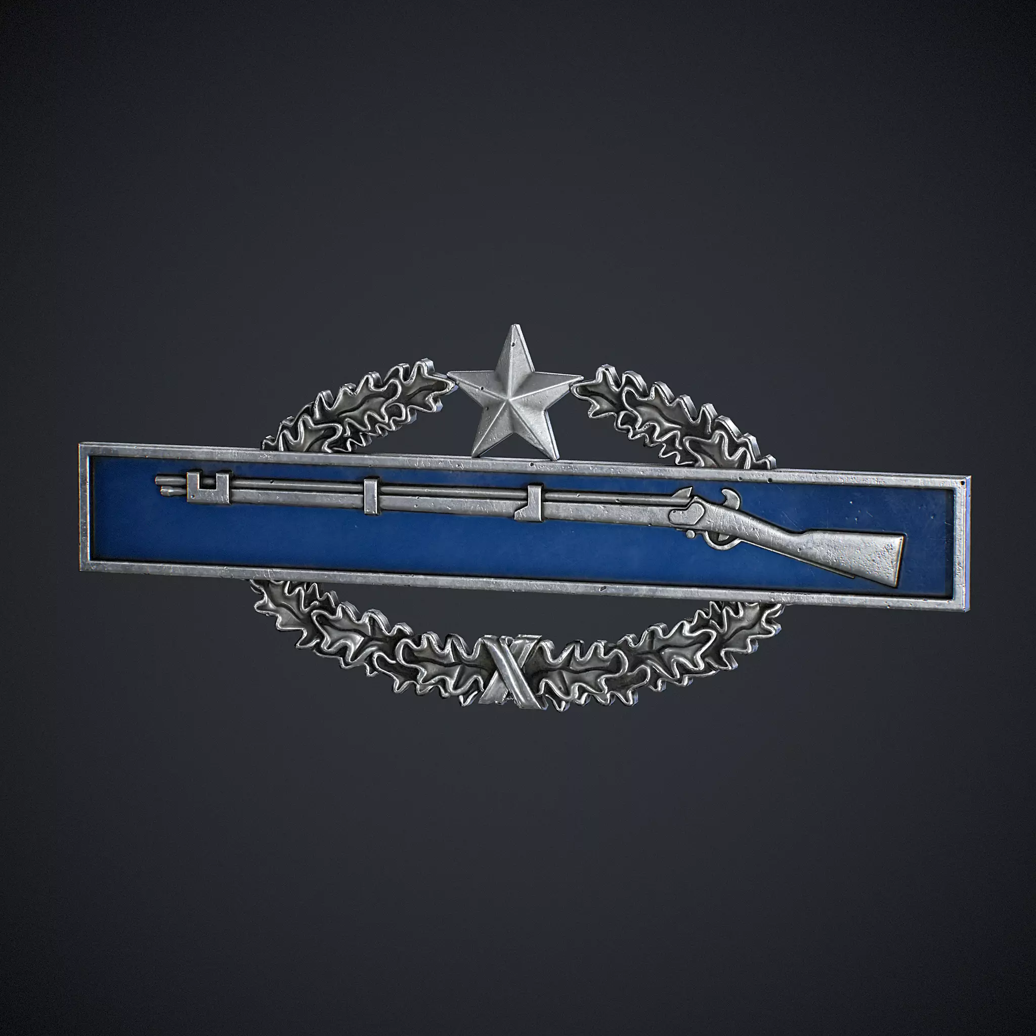 Combat Infantryman Badge Low-poly 3D model