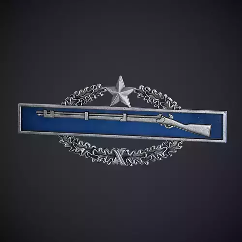 Combat Infantryman Badge Low-poly 3D model