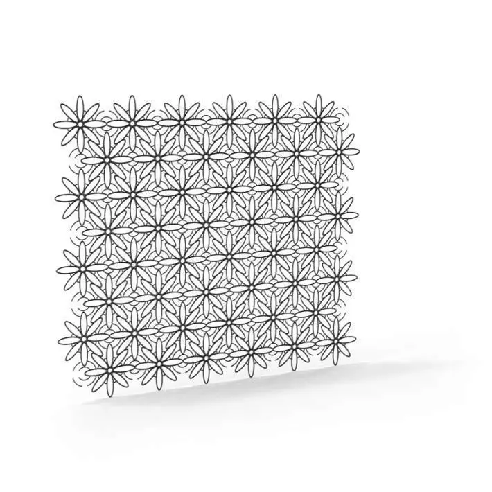 Modern Design Metal Architecture Railing 3D model_0