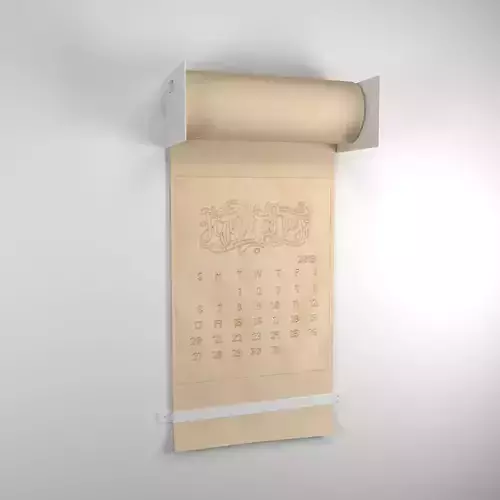 calendar wall 3D model
