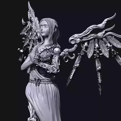 3D Game Assets 3D Printed Models Angel Figures