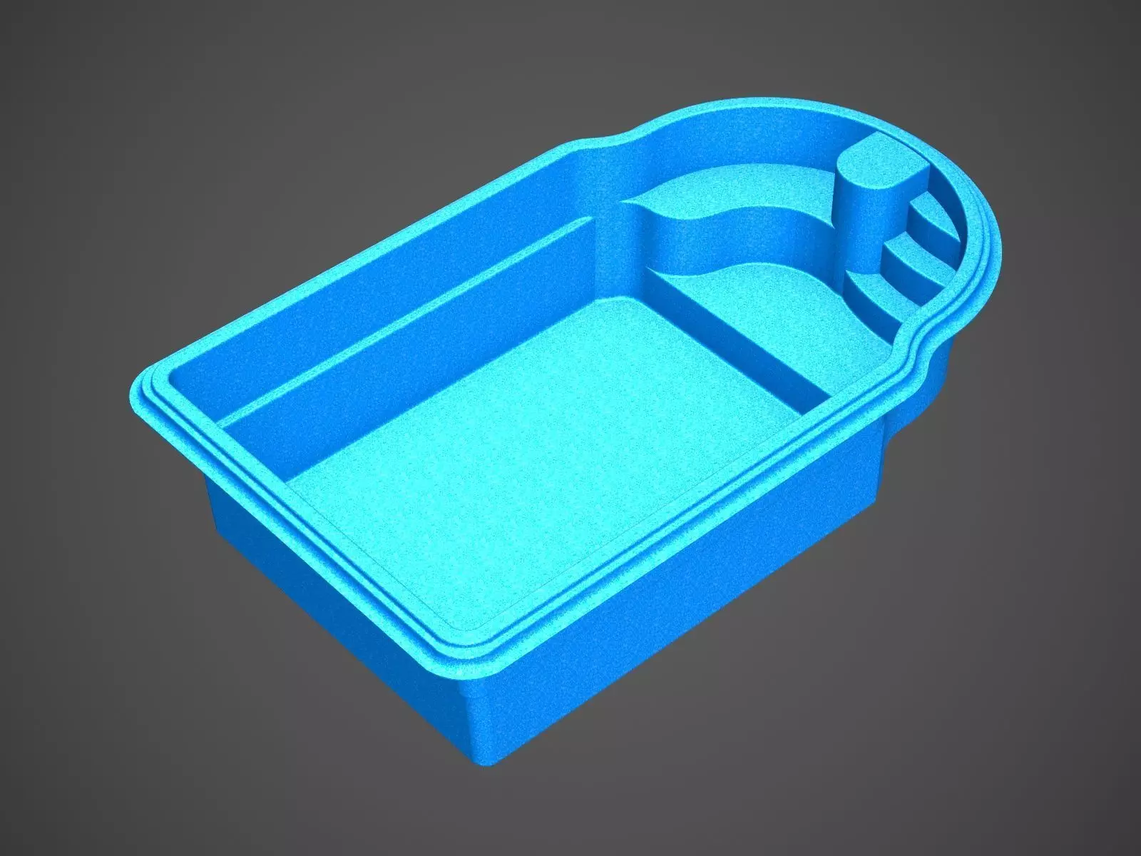 Mustang swimming pool 3D model_0