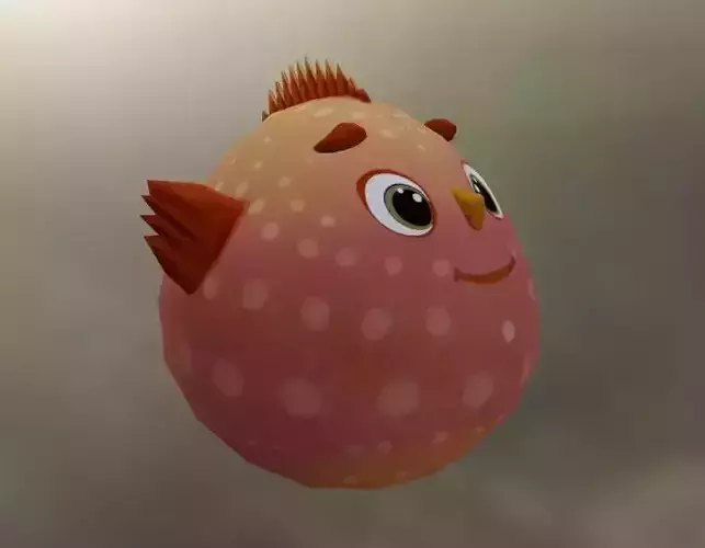 fish lowpoly for game 
