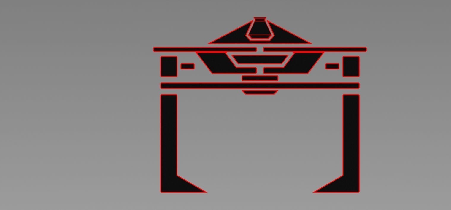 recognizer from first tron 3D model_1