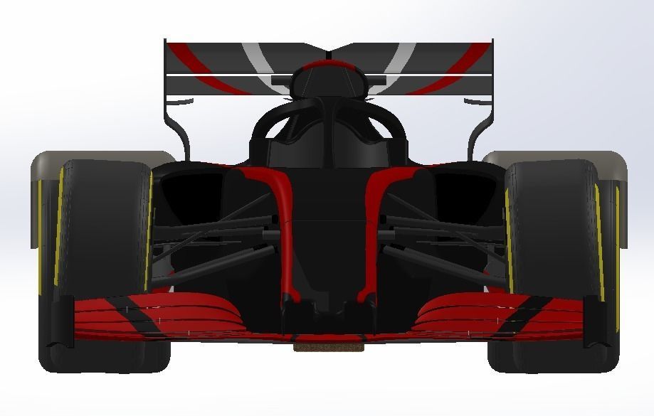 Renault F1 Team 2019 car 3D model_2