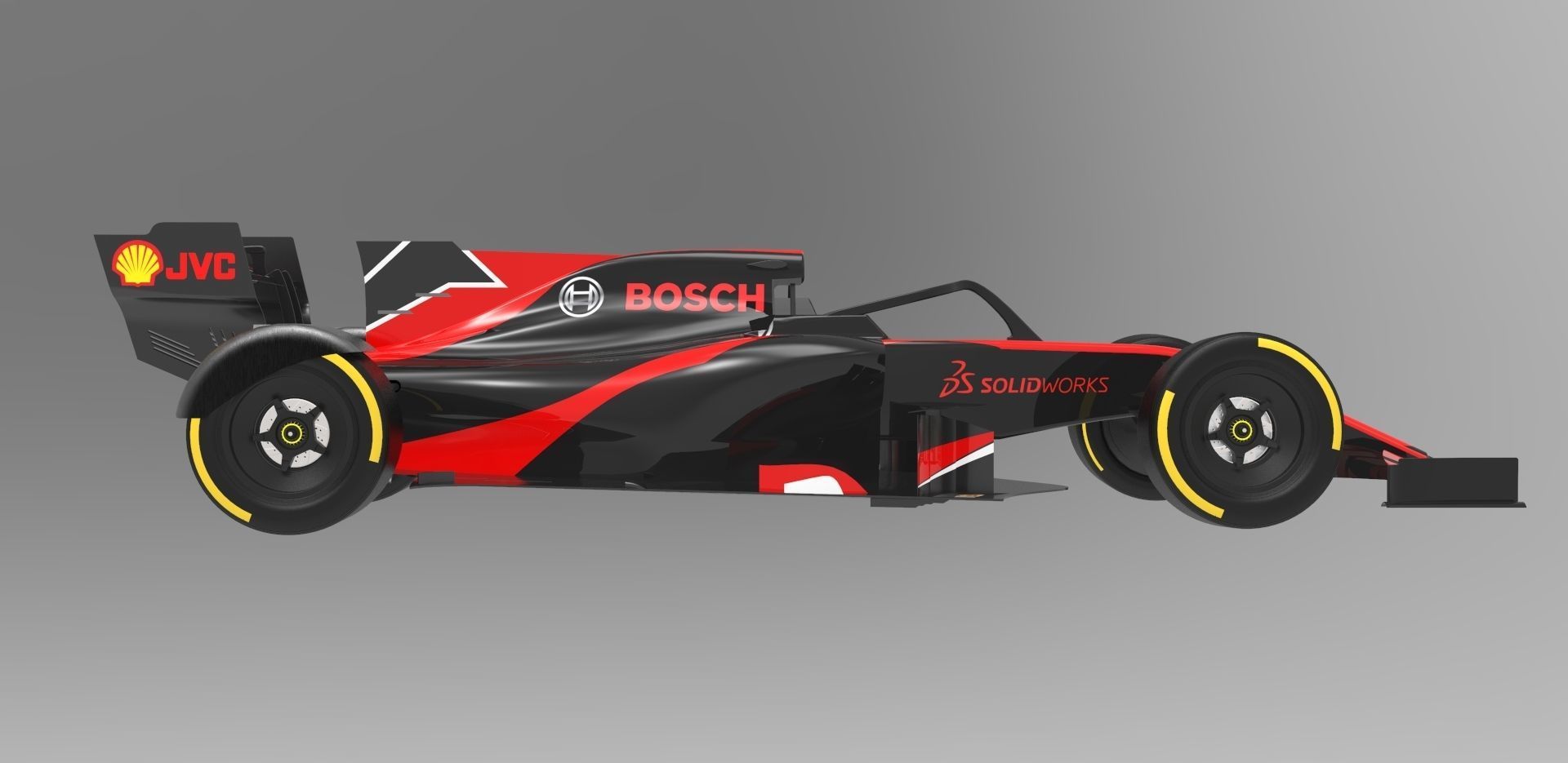 Renault F1 Team 2019 car 3D model_1